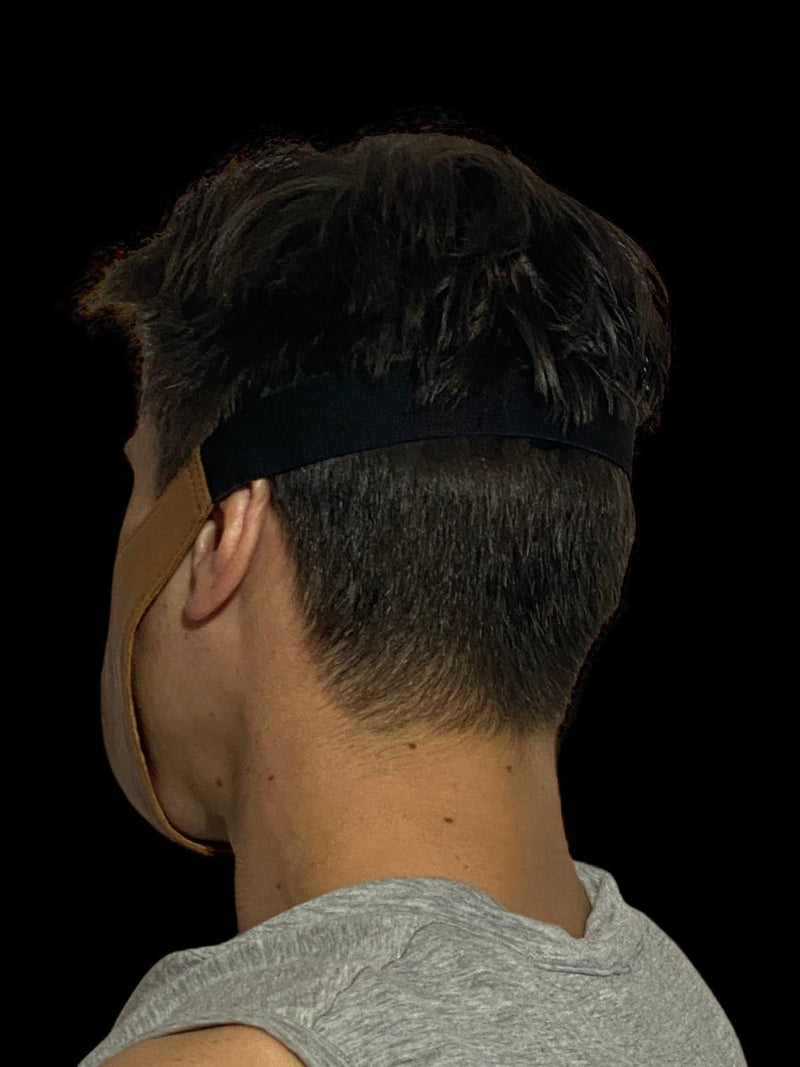 SMU Leather Mask Unisex Top Quality Canadian Leather Tan 1050 2