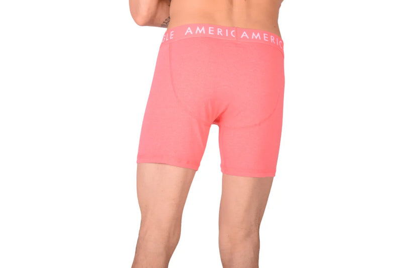 American Eagle Long Boxer Orange Fly Front Boxer Brief AE1