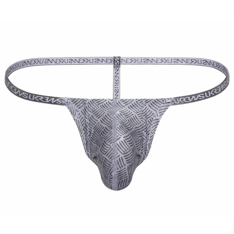 SUKREW G-String With Rounded Cupping Pouch Stretchy String Checker 30