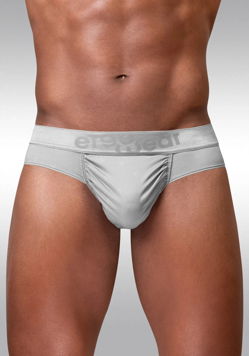 ErgoWear FEEL SE Briefs MicroMesh 4-Way Stretch Adaptable Pouch Silver 1759 25