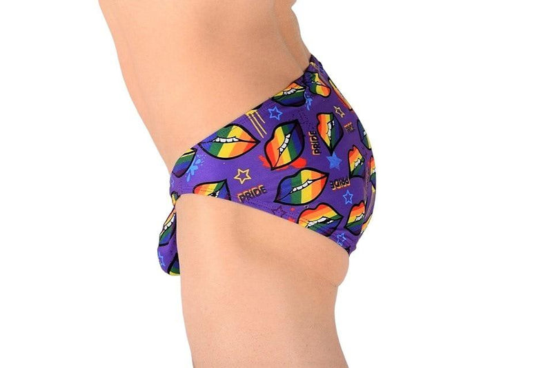 SMU Briefs Pride Mini-Brief Speedo Cut Multi-Colours Lips P02203 H21