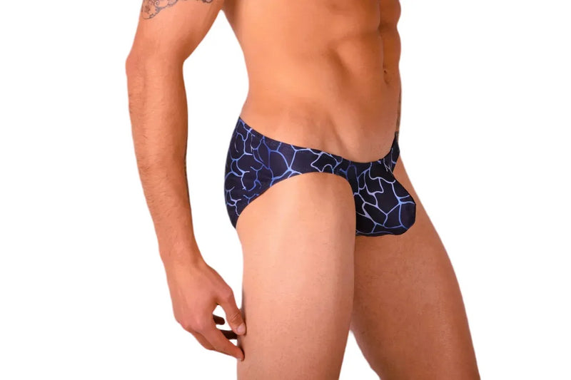 SMU Artistic Mini Briefs Speedo Cut In Navy P01503 H18