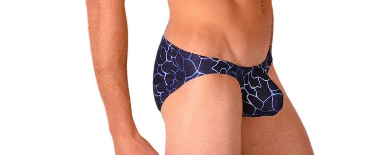 SMU Artistic Mini Briefs Speedo Cut In Navy P01503 H18