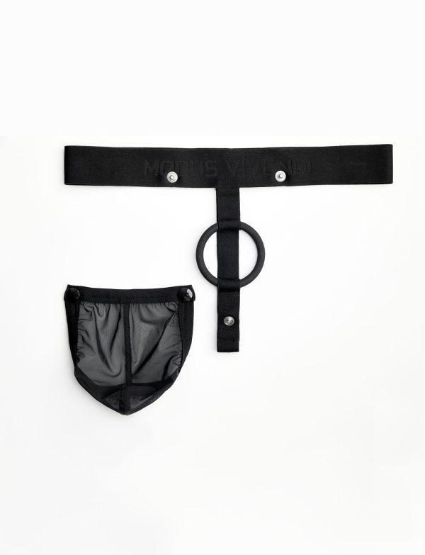 Modus Vivendi Pleasure Thong With Inside Ring Roomy Pouch Orange 22222a 26