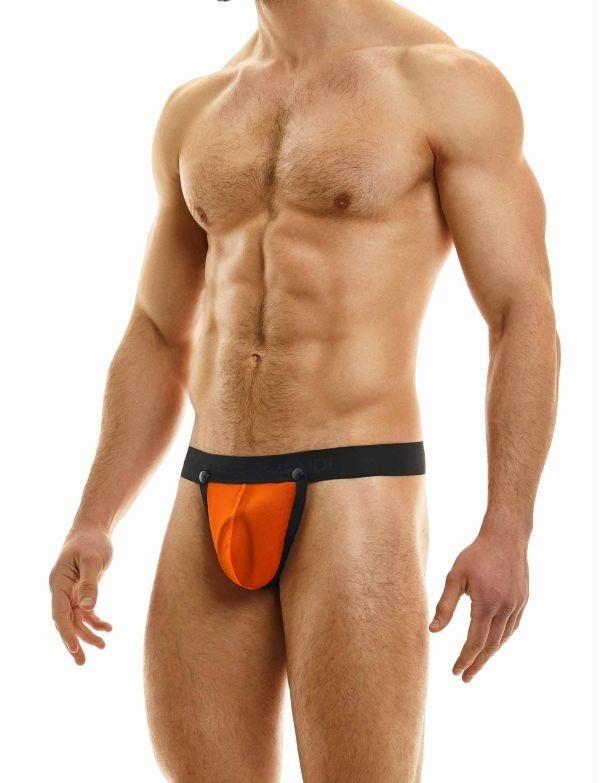 Modus Vivendi Pleasure Thong With Inside Ring Roomy Pouch Orange 22222a 26