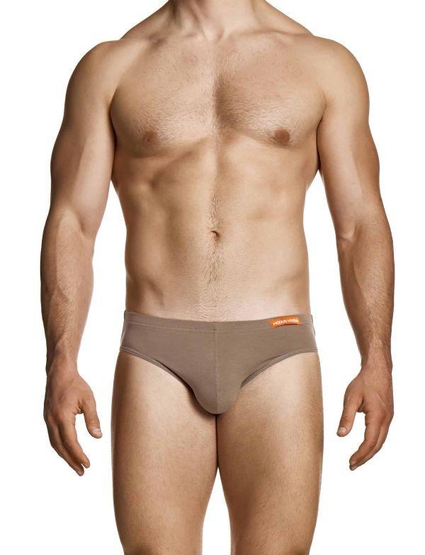 MODUS VIVENDI Upcycled Cotton Briefs Classic Retro Style Brief Brown 22413-1 104