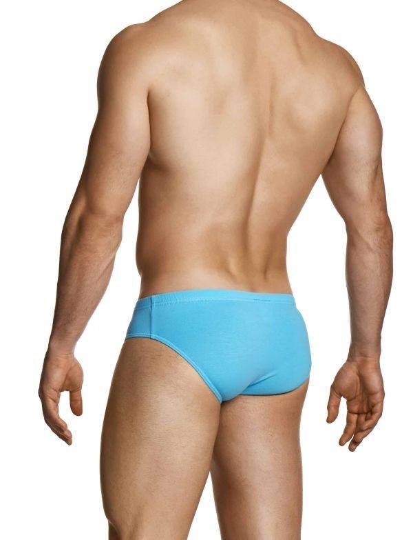 MODUS VIVENDI Upcycled Cotton Briefs Classic Retro Style Brief Blue 22413-1 104