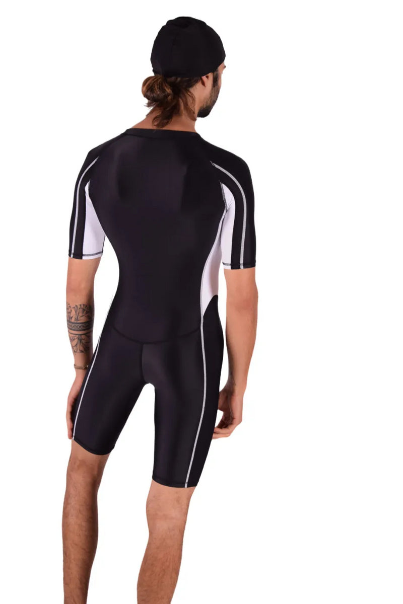 SMU Singlet Competition Swimwear Diving Bodysuit Short Black 2B