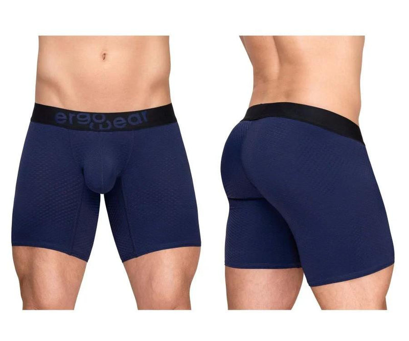 ErgoWear Boxer Briefs MAX Flow Stretchy Mid-Cut Long Boxer in Dark Blue 1792 108