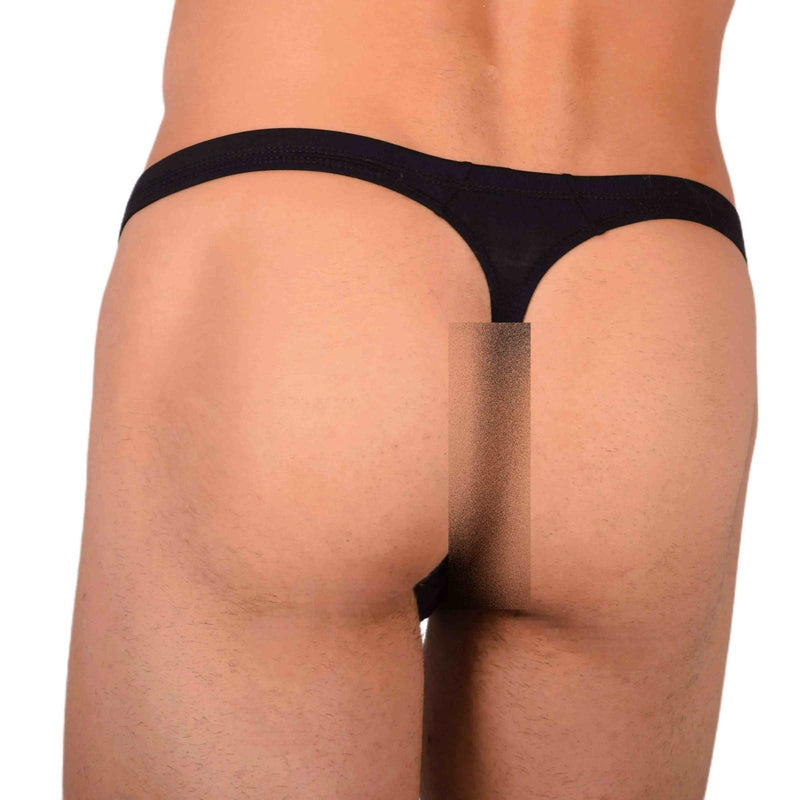 Small Gregg Homme Black and Green Swim Thong 33950 MX18