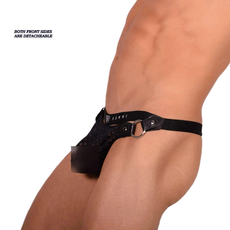 Small Gregg Homme  Sexy C-Thru Mesh Black Thong 33952 MX18