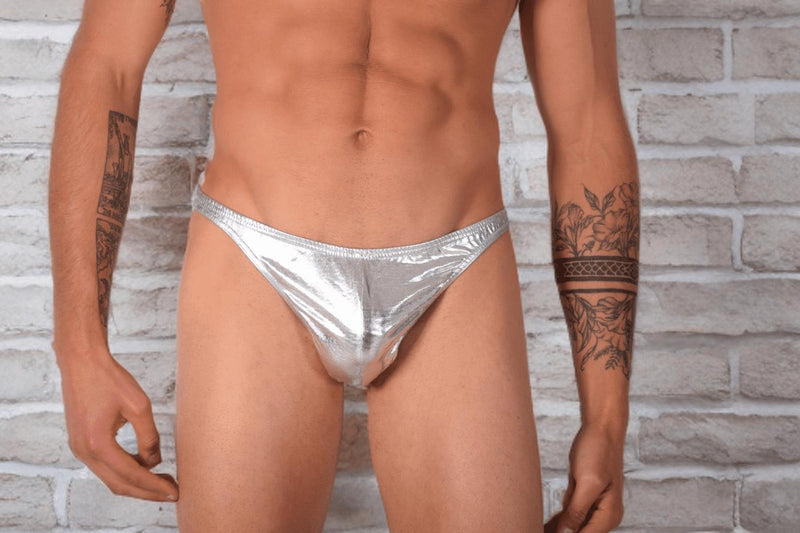 Medium Lagos Silver Swim Party Thong 33943 MX18
