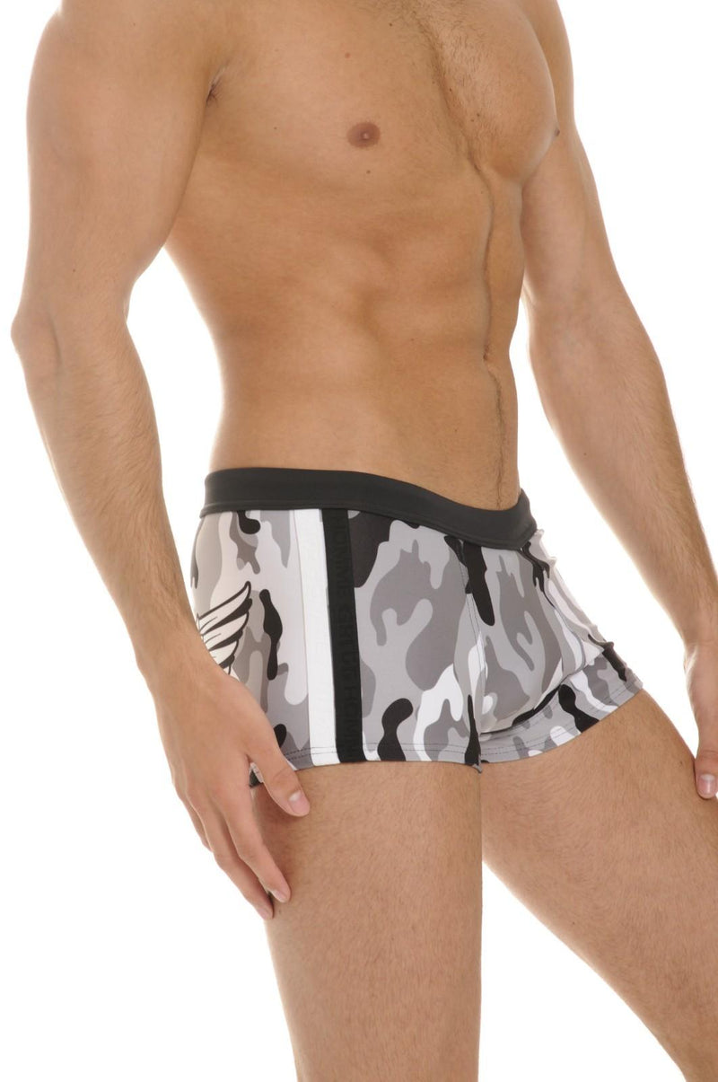 Medium Solstice Gray Camo Swim Trunk Gregg Homme 111035