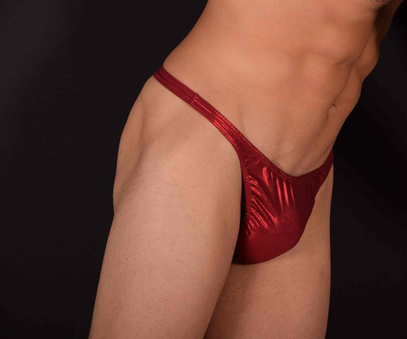 Small SMU Fllash Red Thong 28/32 Inch waist MX22 110122