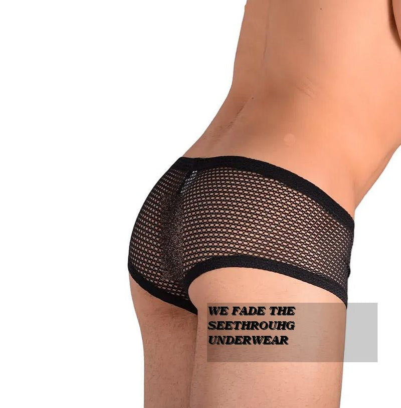 Small SMU Cool Sheer Black boxer Brief 30-32'' MX22 100105