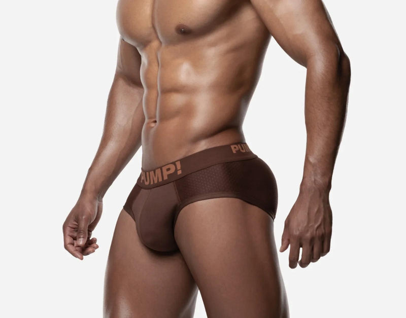 PUMP! Espresso Classic Brief Cotton-Lined Cup Stretchy Briefs 12089 27