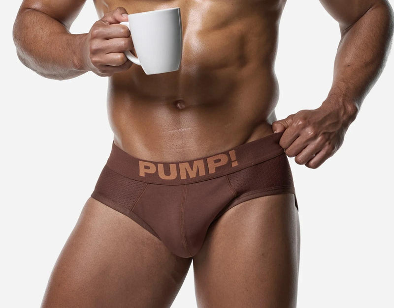 PUMP! Espresso Classic Brief Cotton-Lined Cup Stretchy Briefs 12089 27