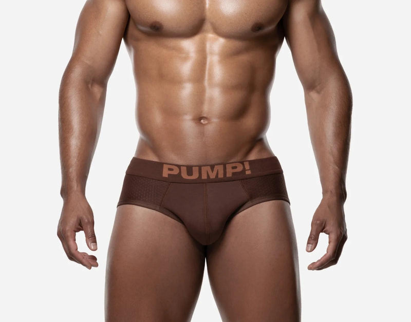 PUMP! Espresso Classic Brief Cotton-Lined Cup Stretchy Briefs 12089 27