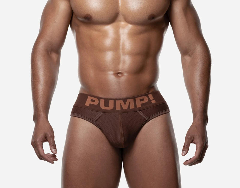 PUMP! Espresso Classic Thong Cotton-Lined Cup Stretchy Thongs 17027 27