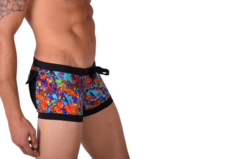 Small Gregg Homme Swim Shorts Boxer Multi 60008 MX23