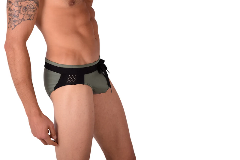 Medium Gregg Homme Swim Brief Khaki 60012 MX23