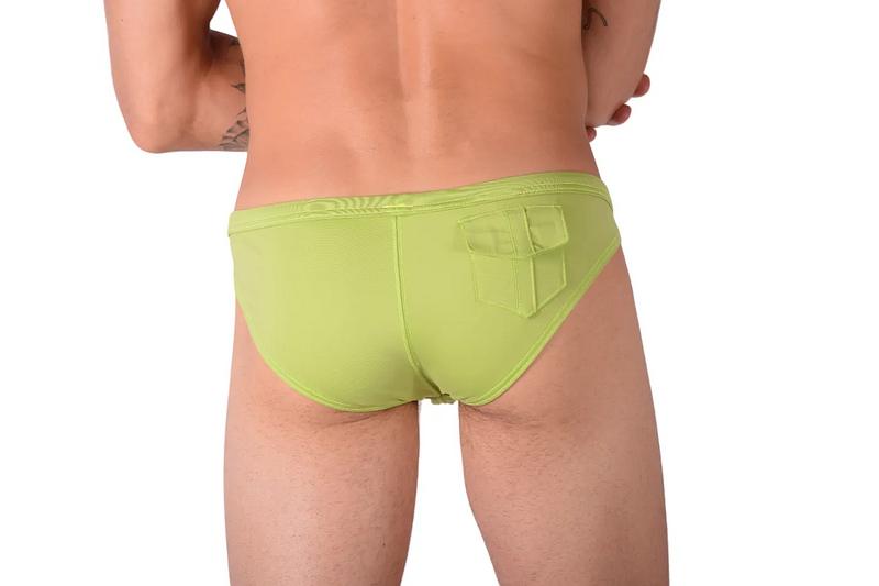 Medium Gregg homme 3G Swim Brief Lime 60009 MX23