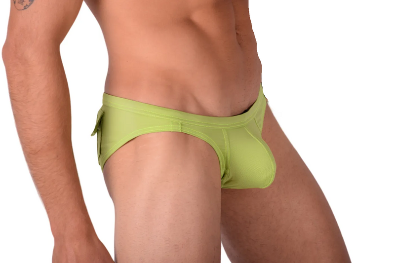 Medium Gregg homme 3G Swim Brief Lime 60009 MX23