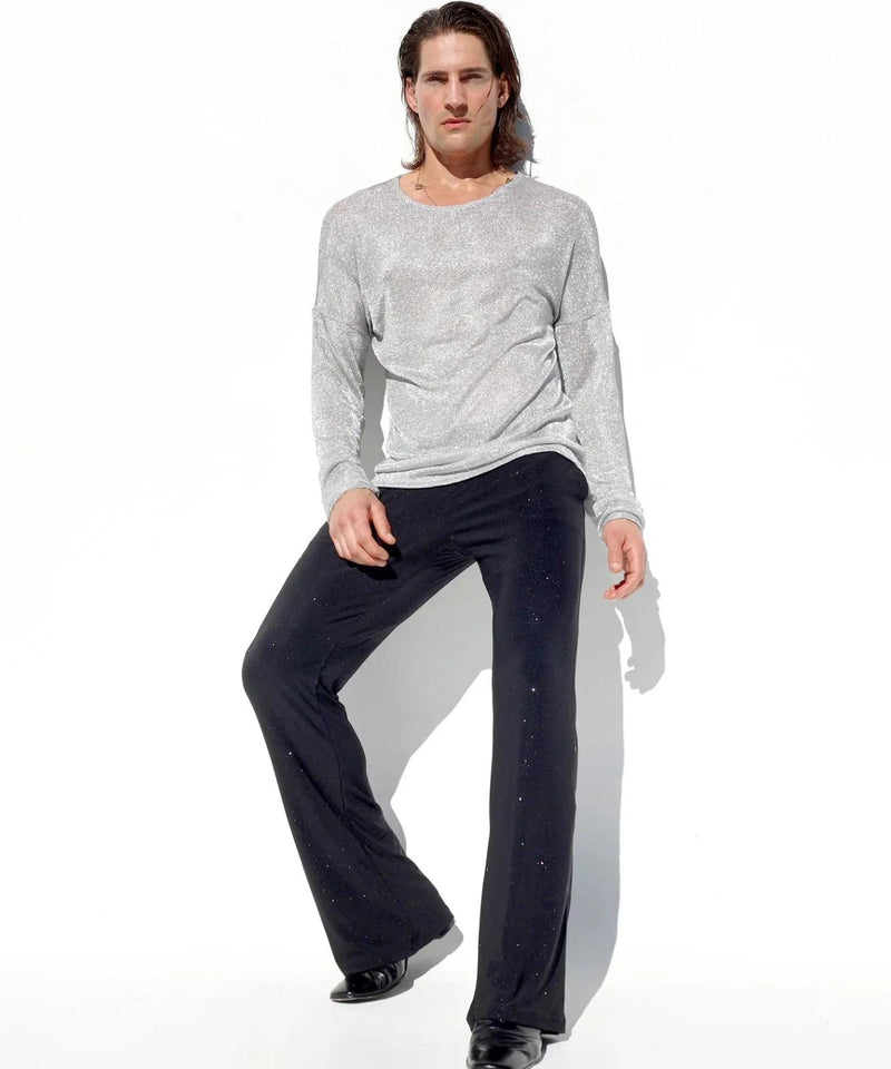 RUFSKIN Long-Sleeve Shirt MUSE Loose Core Interlock Metallic Silver 86