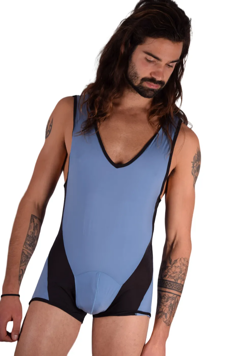 Medium Gregg Homme Singlet Two-Timer Hyper Stretch Blue 130369 71