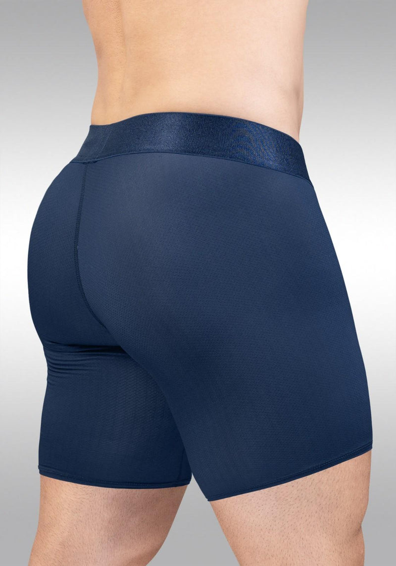 ErgoWear Long Boxer Briefs MAX Bold SE Stretch Mid-Cut Boxer Dark Blue 1815 22