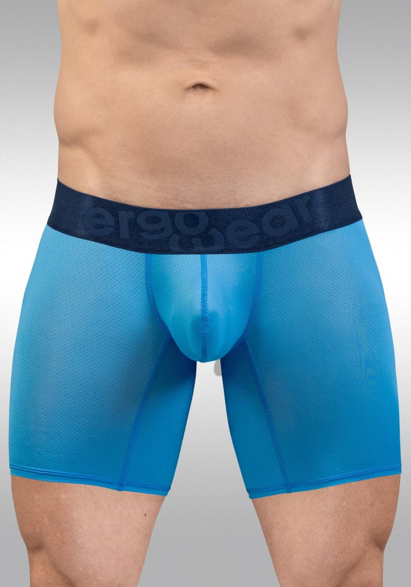 ErgoWear Boxer Briefs MAX Bold SE Mid-Cut Long Boxer in River Blue 1823 22