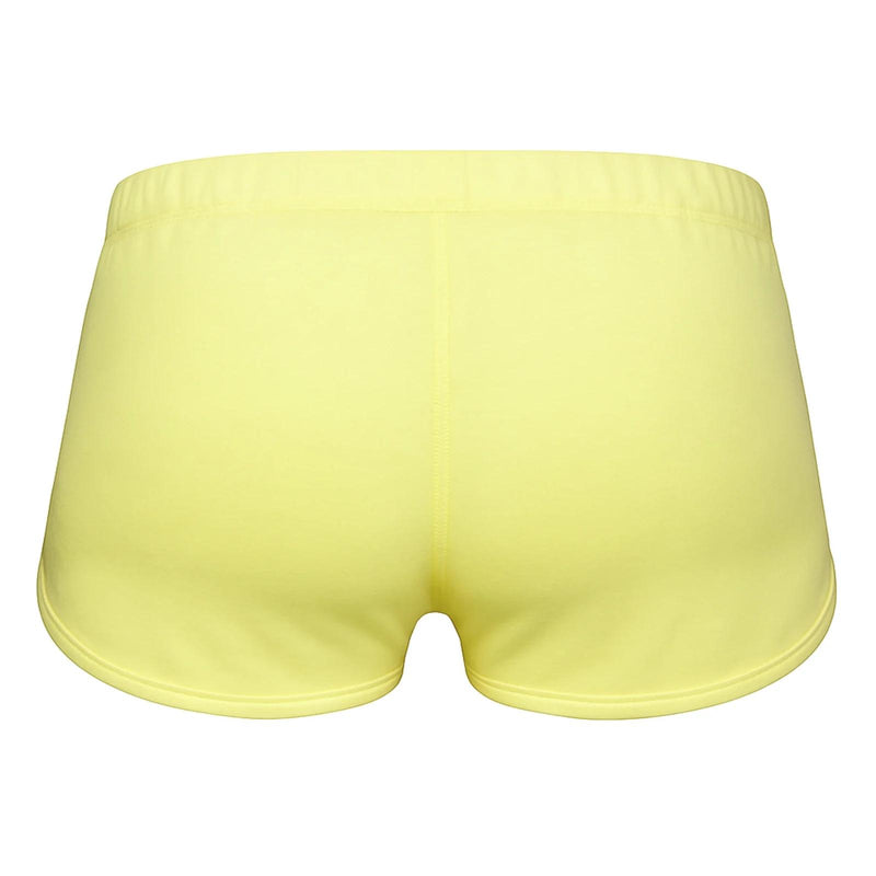 SUKREW Loose-Fit Runner Shorts With Contoured Pouch in Blonde Yellow 4