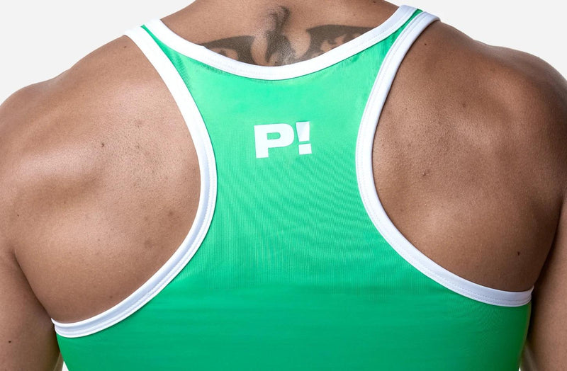 PUMP! Palm Slim-Fit Tank Top UPF 50+ Protection in Tropical Green 14031 25