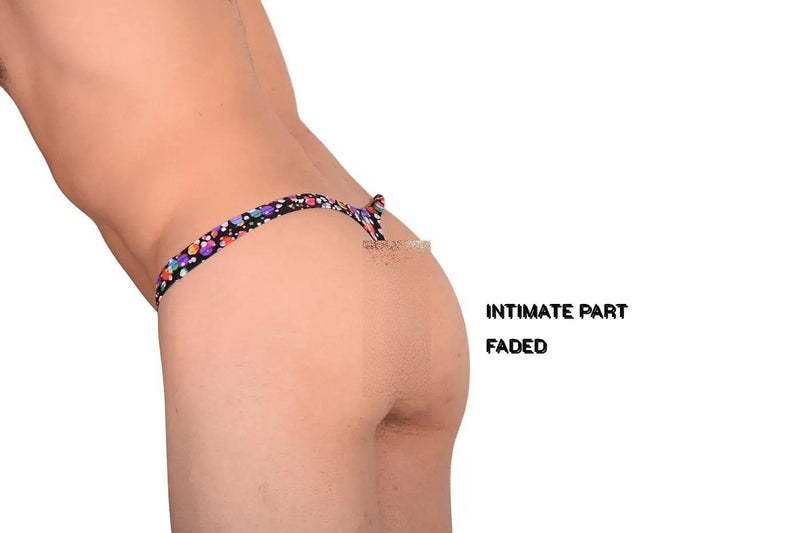 XL WOJOER Bubbles Push String Thong Multicolor BUB15 4