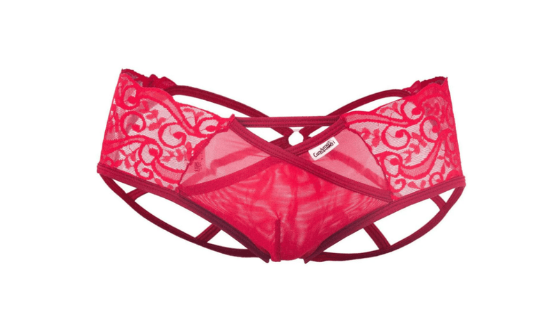 2XL - CANDYMAN Jockstrap Microfiber Stretchy Fabric Sexy Jock Red 99232X 74