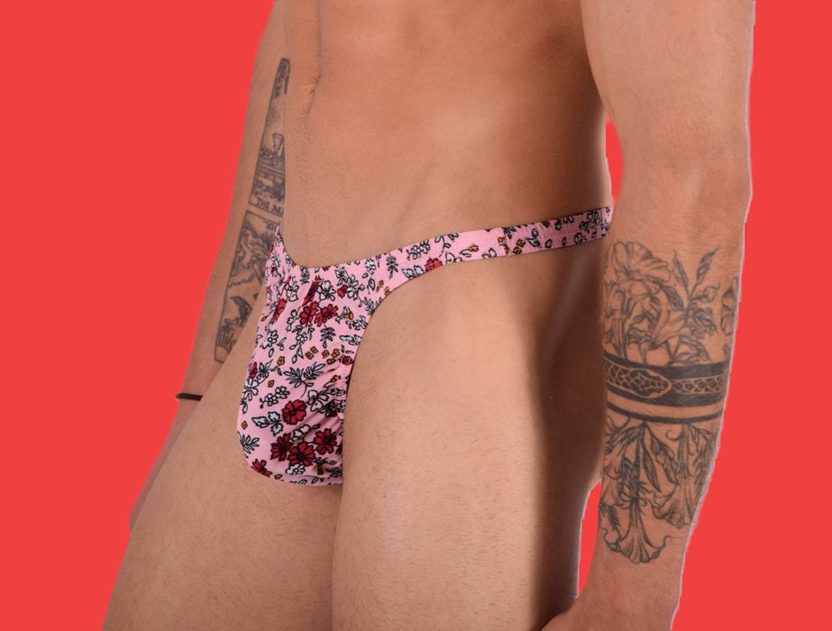 XS/S SMU Mens Thong Underwear 33485 PRINT MX11