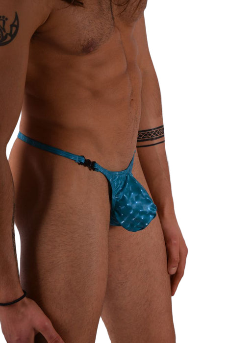 S SMU Sensual Detachable Aqua Turquoise Thong 33614 MX14