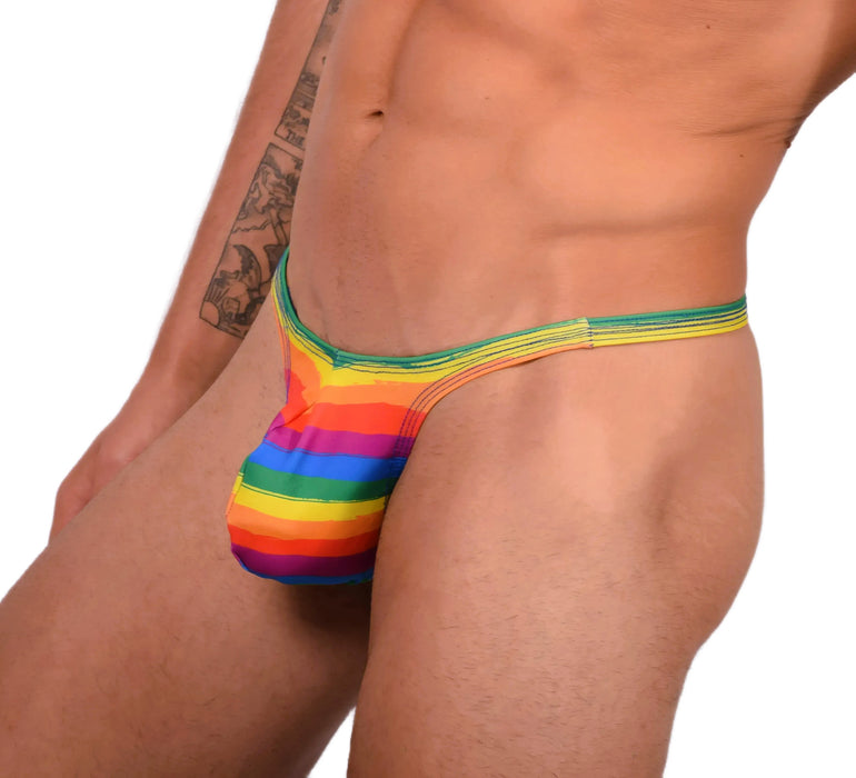 XS SMU Sensual Pride Rainbow Thong 33621 MX14