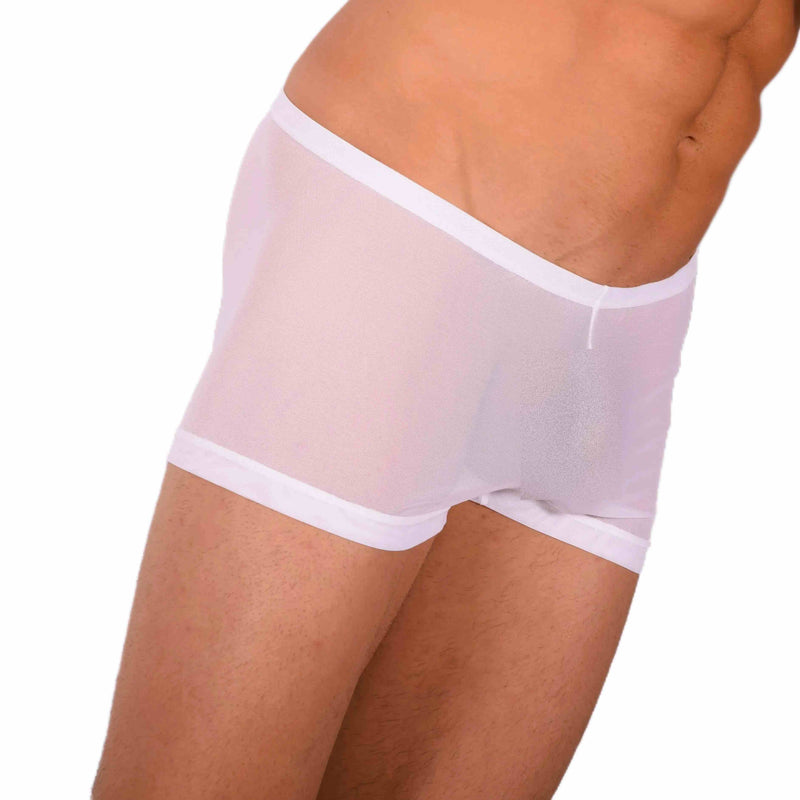 2XS/XS SMU Tanning Walking around C-Thru White Mini Boxer MX19 34032