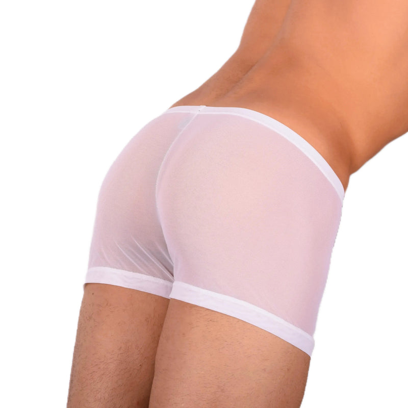 2XS/XS SMU Tanning Walking around C-Thru White Mini Boxer MX19 34032