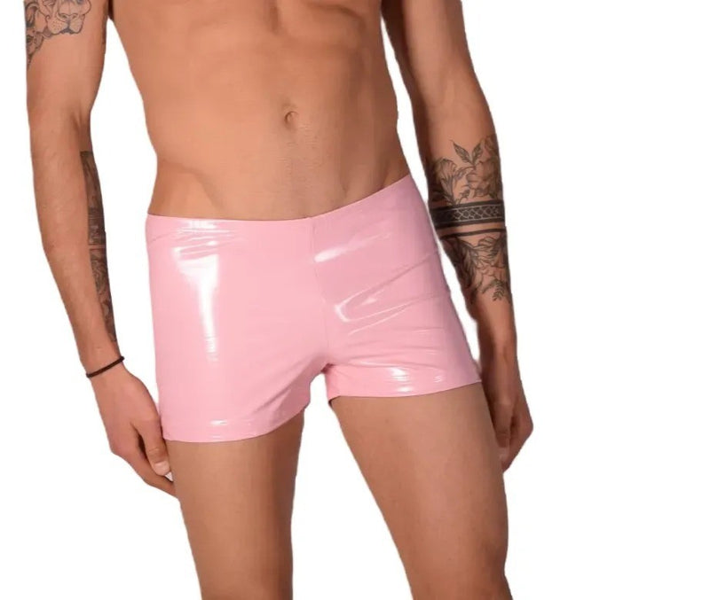 XS SMU Mens Faux Leather Look  Hipster Pastel Pink 43153 MX12