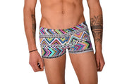 XS SMU Mens Swim Hipster Underwear Abstract 43122 MX12