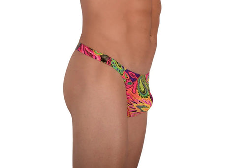 Large Vuthy Multicolor Design Thongs Swimwear 275