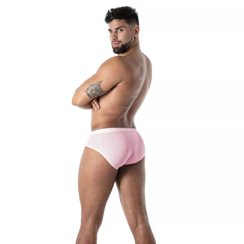 TOF PARIS Briefs Mon Amour Microfiber Low-Rise Brief in Pink 55