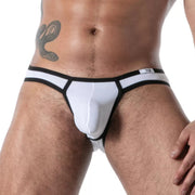 TOF PARIS Mini Brief Mon Amour Low-Rise Microfiber Briefs in White 65