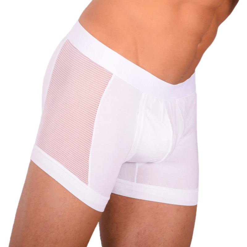 Large Two Doreanse Boxer Brief With Side Mesh Panel 1761 White And Two Black 5