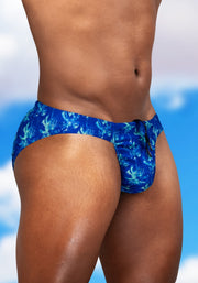 ErgoWear Swimwear Feel SW Bikini Swim Briefs Royal Blue/Palms 1826 68