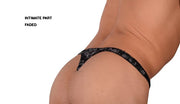 Medium Gregg Homme Thong Luxury Black Silver 3055B C22