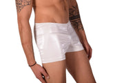 XS SMU Mens Faux Leather Look Hipster Snow White 43154 MX12