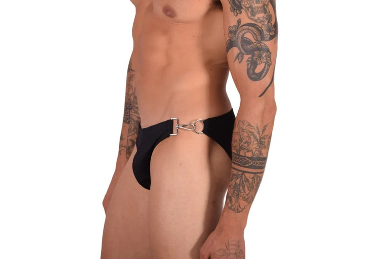 Swimwear SMU Detachable Shape Retention Swim-Briefs Black 33801 MX22